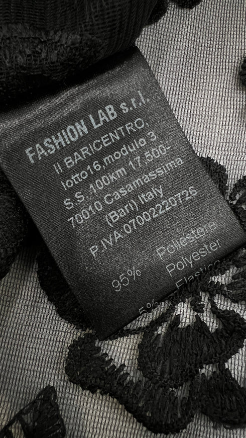 Cardigan di pizzo nero