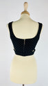 Top nero mini strass