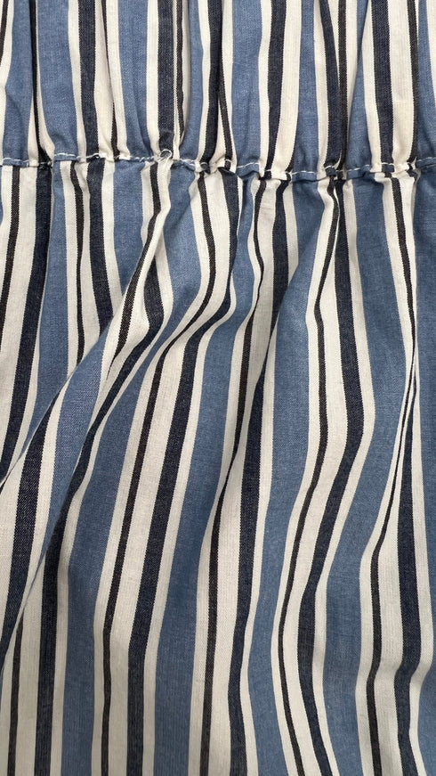 Top off-shoulder a righe