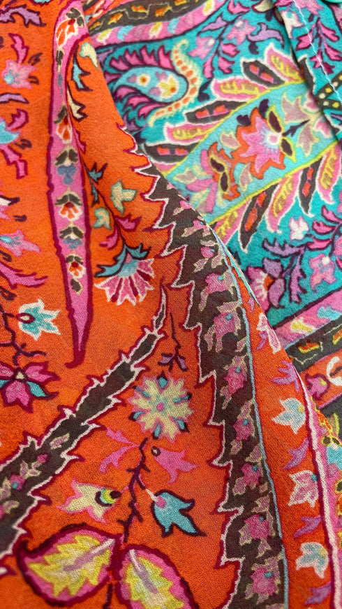 Camicia paisley in seta