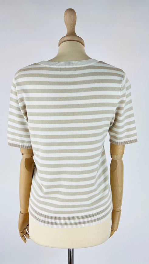 Maglia girocollo a righe