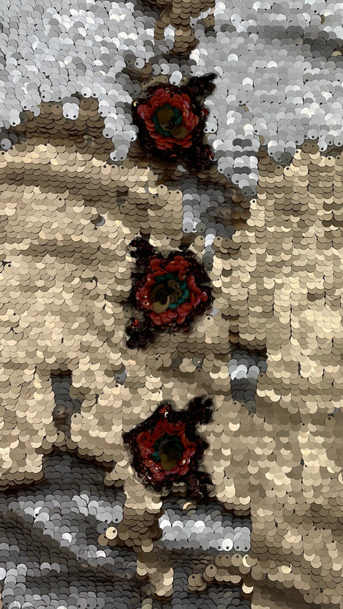 Top paillettes gold and silver