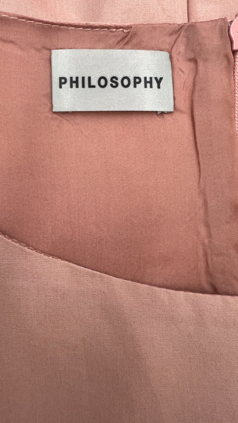 Abito midi rose lasercut