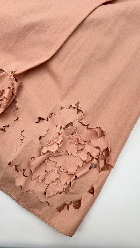 Abito midi rose lasercut