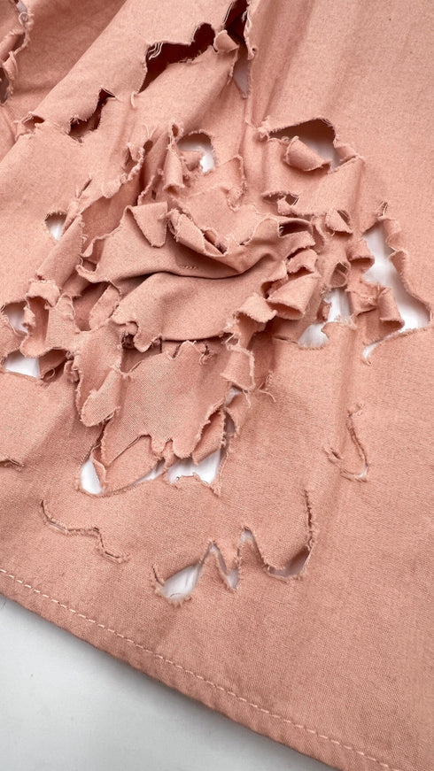 Abito midi rose lasercut