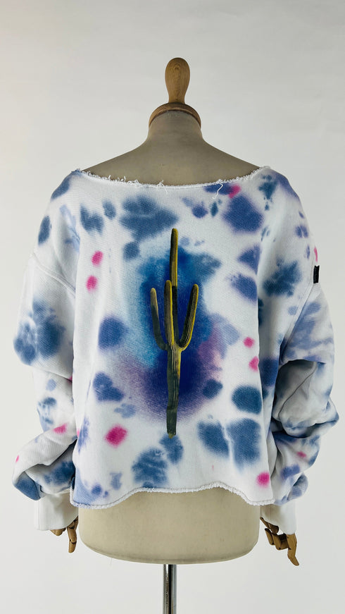 Felpa "tye-dye" cactus