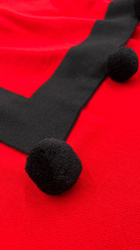 Cappa in lana bi-color