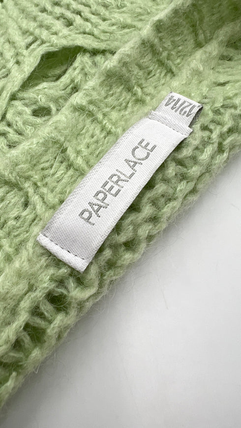 Maglia cropped in lana