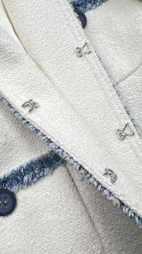 Giacca corta orli sfrangiati