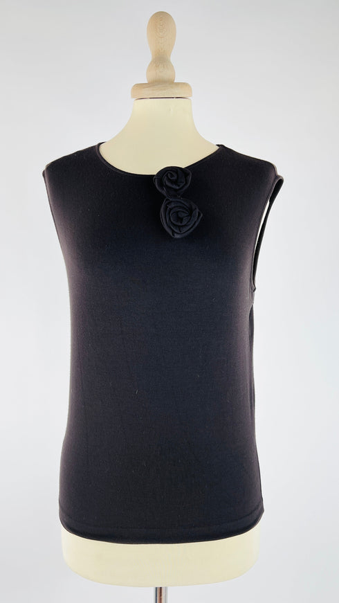 Smanicato con rose marrone