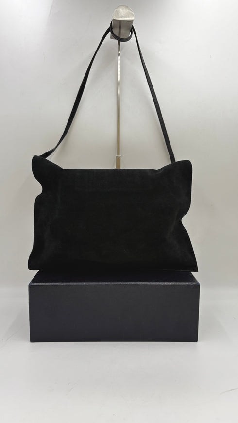 Borsa in suede nero