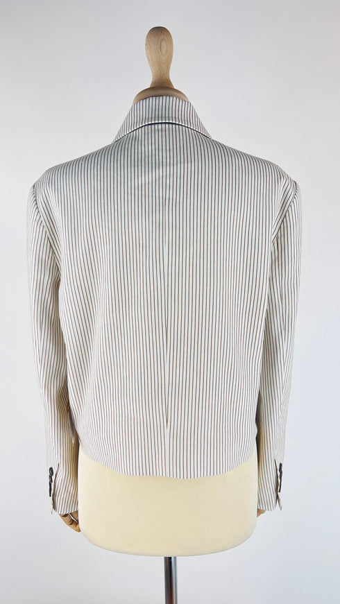 Blazer corto a righe