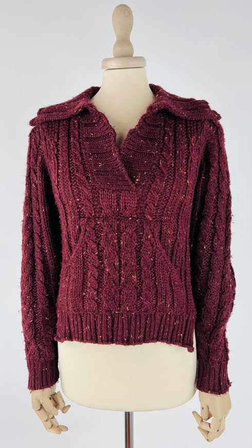 Maglia collo camicia