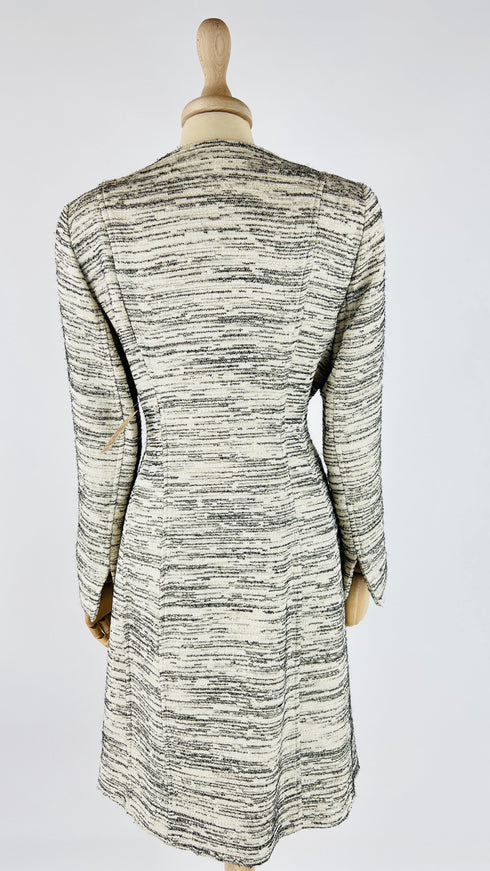 Soprabito con cintura a righine