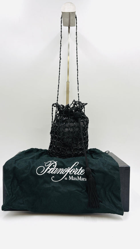 Borsa nera con perline