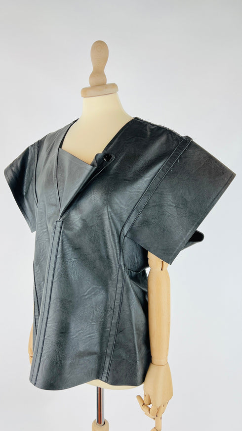 Top kimono eco pelle