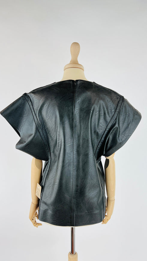 Top kimono eco pelle