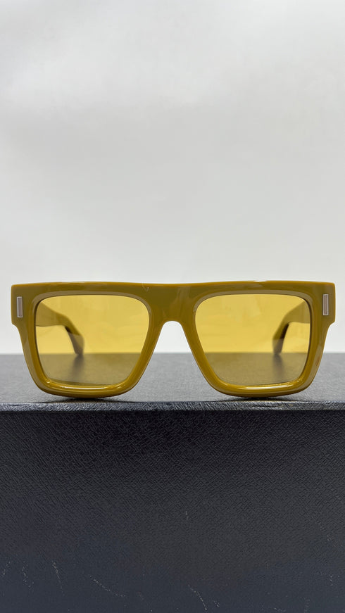 Occhiali in acetato verde oliva