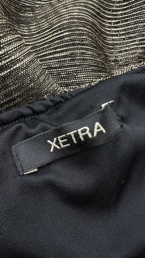 Abito mini in lurex dorato