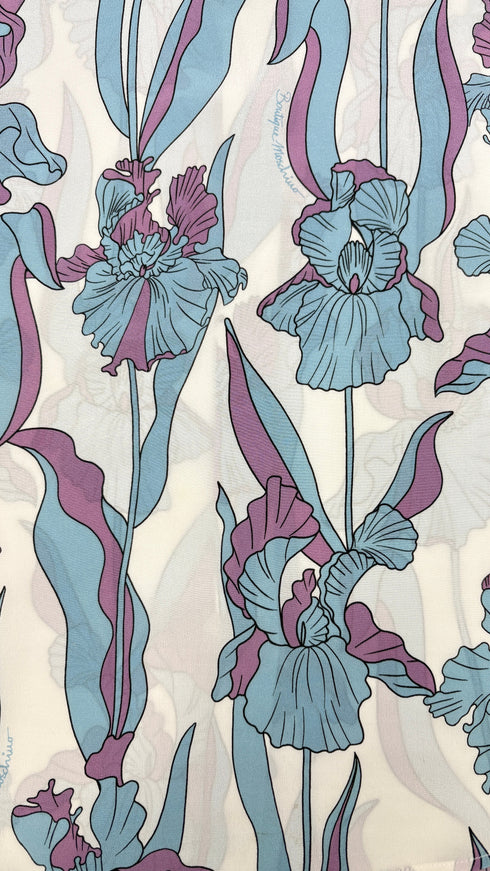 Camicia floreale in seta