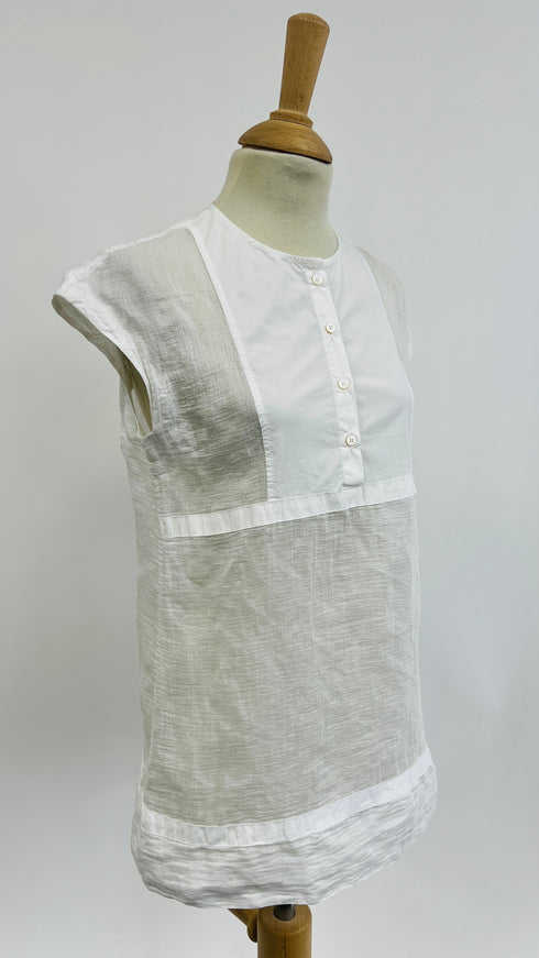 Top in popeline di cotone