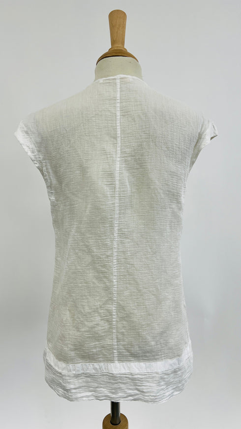 Top in popeline di cotone