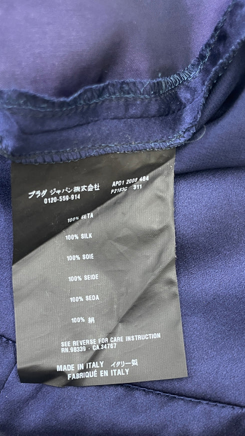 Shorts plissè raso di seta