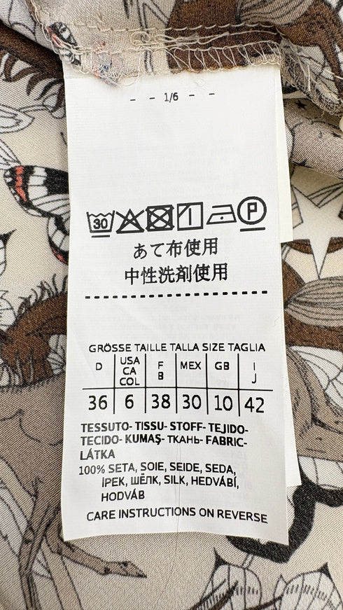 Camicia in seta stampata