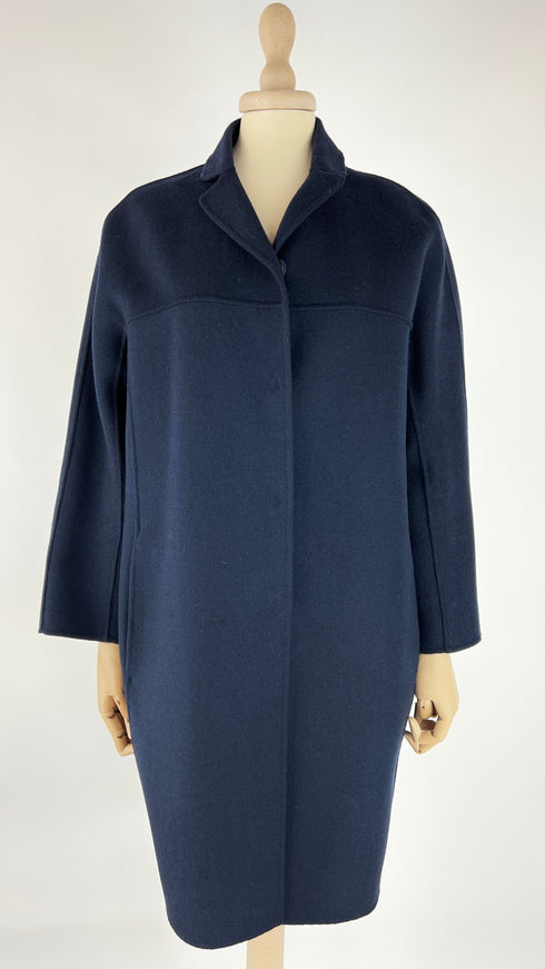 Soprabito in lana blu