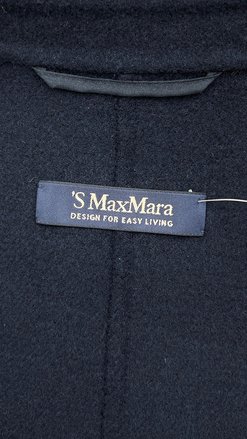 Soprabito in lana blu