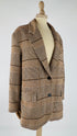 Blazer pied de poule con cartellino