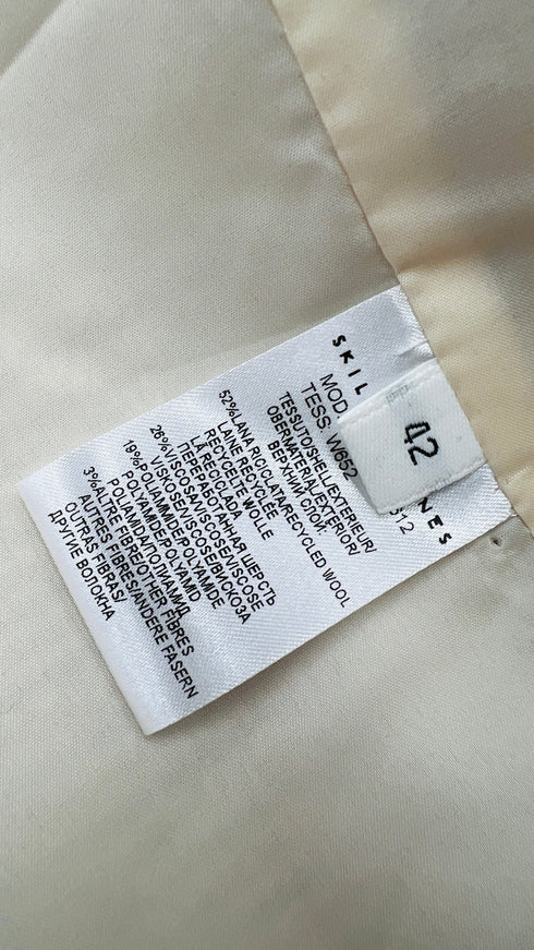 Blazer pied de poule con cartellino