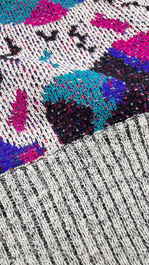 Maglione vintge Pop Art Faces