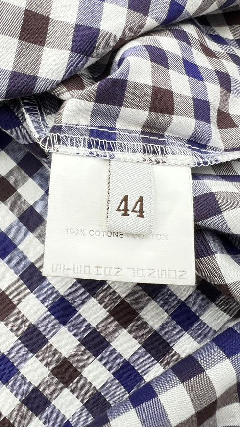 Blusa in vichy di cotone