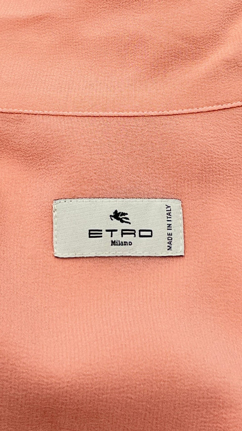 Camicia in seta rosa