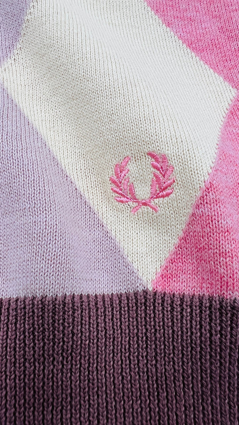 Maglia in cotone a rombi