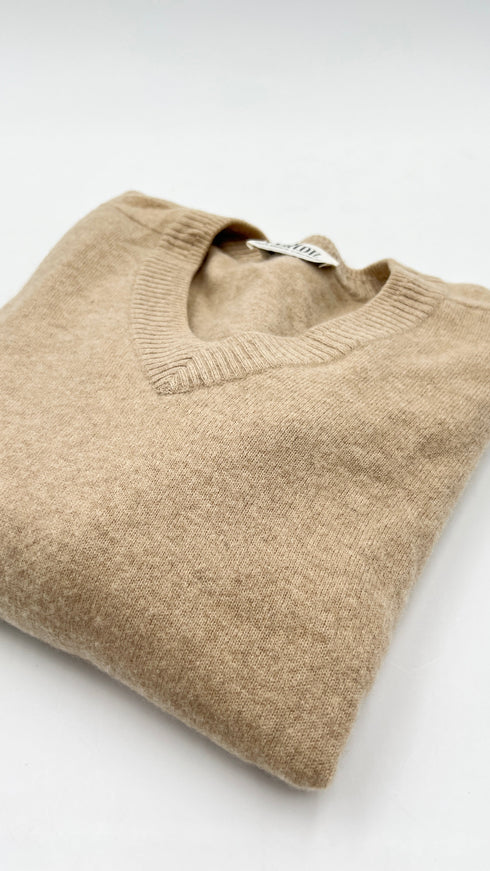 Maglia V in cashmere
