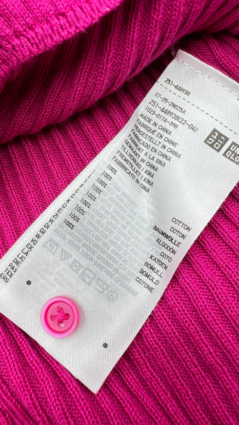 Cardigan cropped in cotone