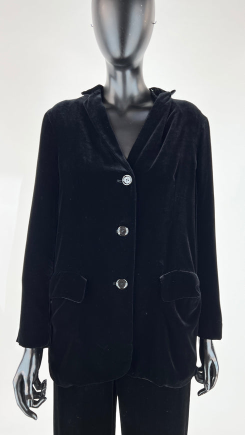 Completo in velluto nero