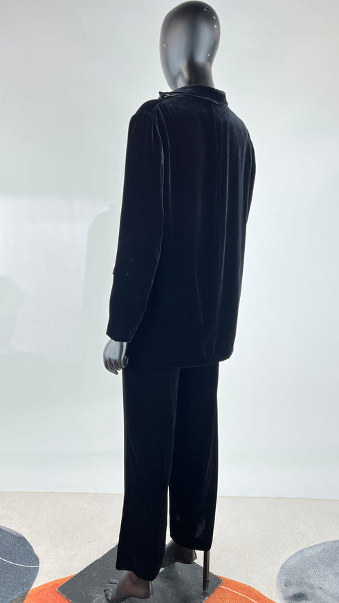 Completo in velluto nero