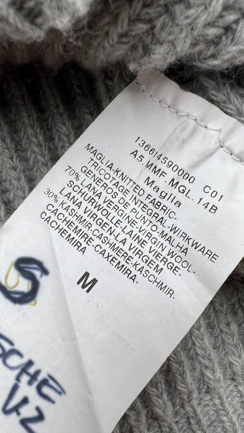 Abito corto in maglia coste