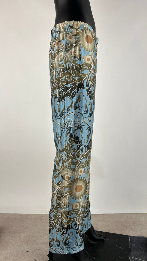 Completo azzurro stampato