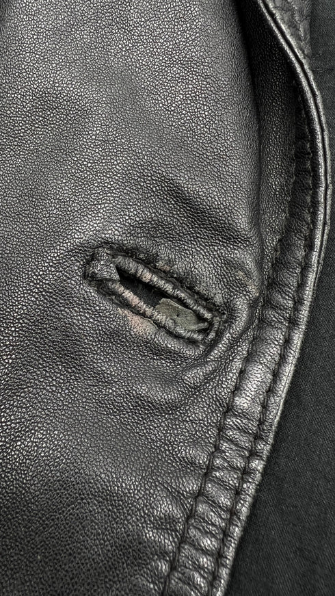 Giacca in pelle corta