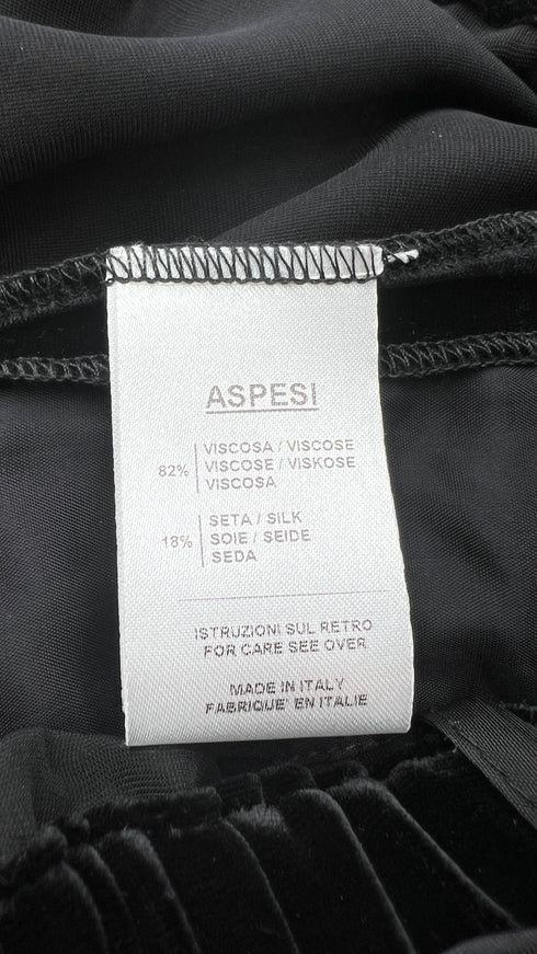 Completo in velluto nero