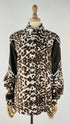 Camicia in seta animalier