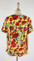 T-shirt in cotone con rose