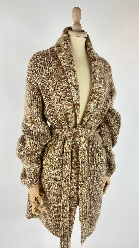 Cardigan lungo mélange