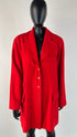 Cappotto monopetto rosso