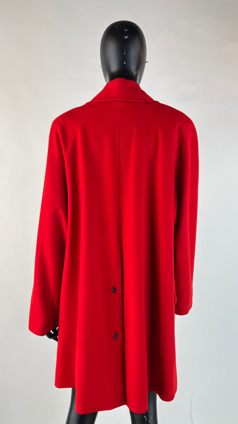 Cappotto monopetto rosso