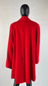 Cappotto monopetto rosso